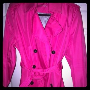 Beautiful Hot Pink Calvin Klein Trench Coat